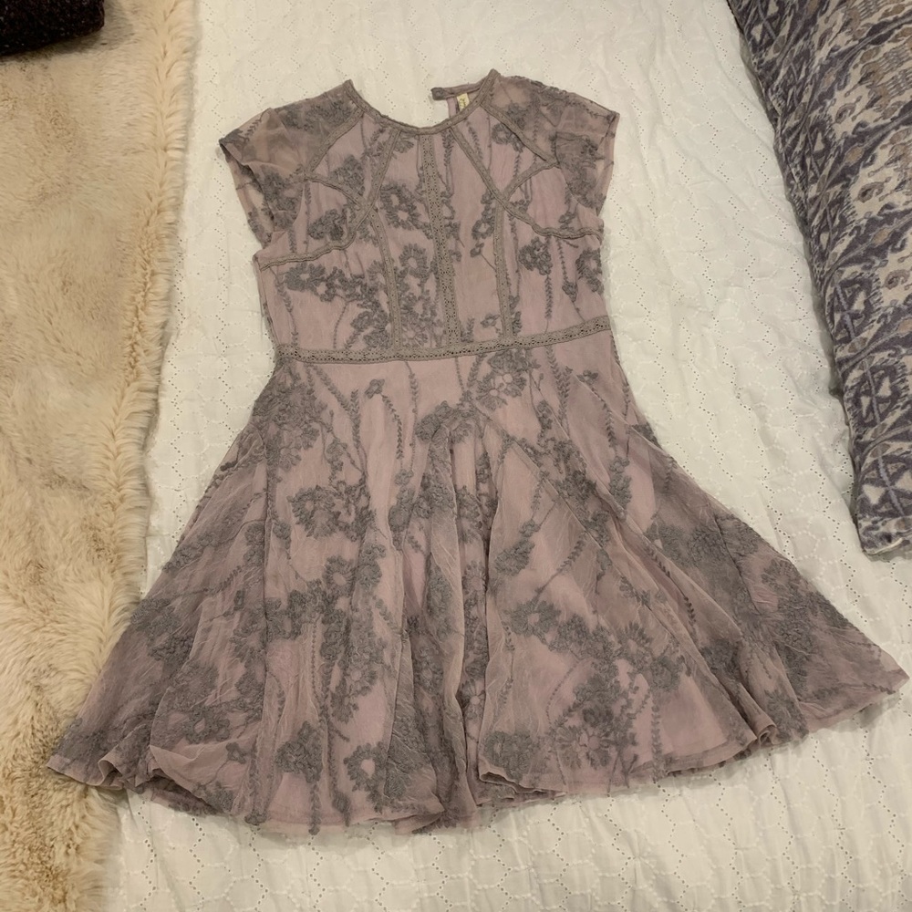 Free People Mauve Chiffon Dress